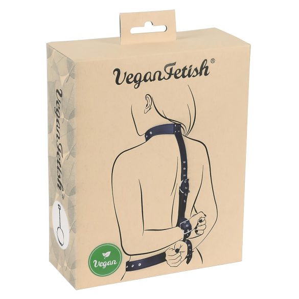 Vegan Fetish - set za vezanje ruku iza leđa (crno)