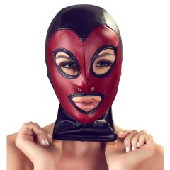 Bad Kitty - slatka sjajna maska - crno-crvena (SL)