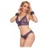 Bad Kitty - lisice s lancem (crno-rosegold)