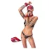 Bad Kitty - bondage set za vezanje - 7 dijelova - crvena