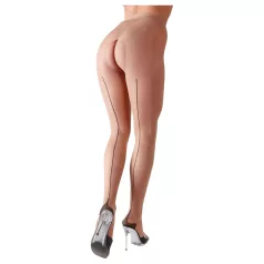 Cottelli - Seksualne čarape s prugama - prirodna boja - 2