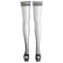 Cottelli - Crne najlonke s prugastim rubom - 3/M-L