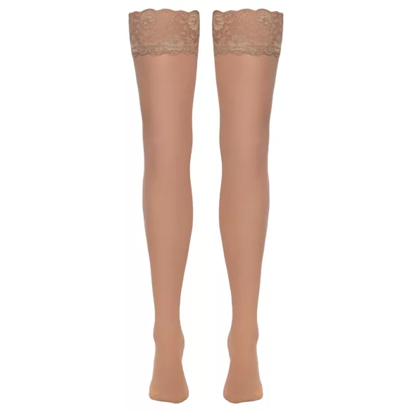 Cottelli - samostojeće čarape - svilene - bež