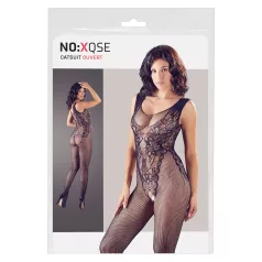   NO:XQSE - mrežasti catsuit bez rukava - otvoreni dizajn - crna (S-L)
