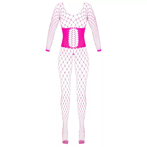 Cottelli - mrežasti bodystocking - ružičasta - S-L