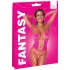 Cottelli - mrežasti bodystocking - ružičasta - S-L