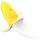 Banana vibrator: snažan, vodootporan, u žuto-bijeloj boji!