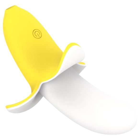 Banana vibrator: snažan, vodootporan, u žuto-bijeloj boji!