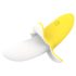 Banana vibrator: snažan, vodootporan, u žuto-bijeloj boji!