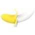 Banana vibrator: snažan, vodootporan, u žuto-bijeloj boji!