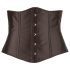 Cottelli Plus Veličine - satenski steznik (crni) - 2XL