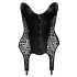 Noir - crni gornji dio s leopard uzorkom i halterima