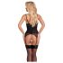 Cottelli - otvoreni top s perlama (crni) - M