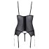Cottelli - otvoreni top s perlama (crni) - M