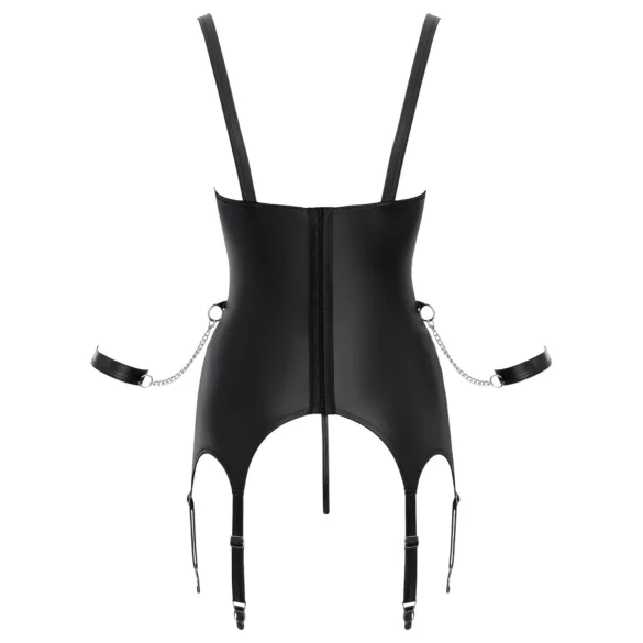 Cottelli - bondage set s podizačem grudi - crna