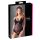 Cottelli - Baršunasti, podesivi crni body - 85C/L