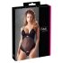 Cottelli - Baršunasti, podesivi crni body - 85C/L