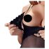 Cottelli - Baršunasti, podesivi crni body - 85C/L