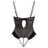 Cottelli - Baršunasti, podesivi crni body - 85C/L