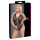 Cottelli Curves Plus Size - prozirni uzorak body (crna)