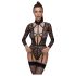 Cottelli - prozirni, remenasti body (crna)
