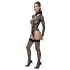 Cottelli - prozirni, remenasti body (crna)