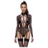 Cottelli - prozirni, remenasti body (crna) - M