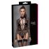 Cottelli - prozirni, remeni body (crni) - L
