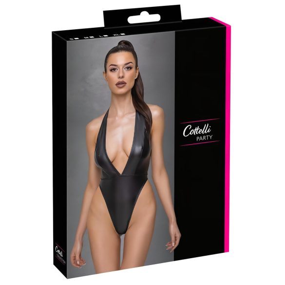 Cottelli Party - sjajni, halter body (crni) - L