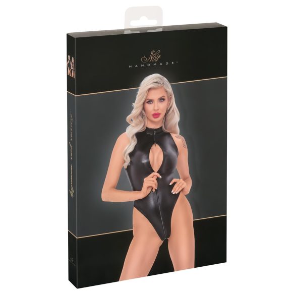 Noir - body s uzorkom zmijske kože (crna)