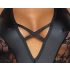 Cottelli Party - cvjetni bodi (crni) - XL