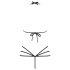 Obsessive - ukrasni body pojas (crni) - S/M
