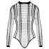 Cottelli - crni prozirni body sa otvorenim prugama - S-L