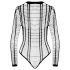 Cottelli - crni prozirni body sa otvorenim prugama - S-L