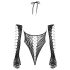 Cottelli - body s rukavicama (crna) - S-L