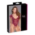 Cottelli - čipkasti body s perlicama - crvena - M