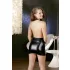 Cottelli - Haljina s ovratnikom - seksi mini haljina crna - L