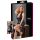 Cottelli Plus Size - sjajna haljina s čipkom (crna)