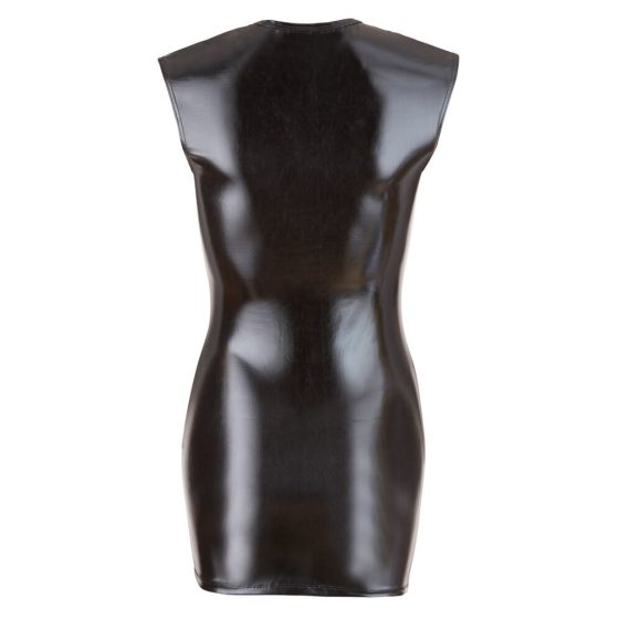 Cottelli - sjajna svečana haljina bez rukava (crna) - XL