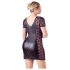Cottelli Plus Size - haljina s mašnom i čipkom (crna) - 2XL