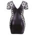 Cottelli Plus Size - haljina s mašnom i čipkom (crna) - 2XL