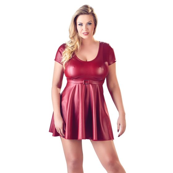 Cottelli velika veličina - Mini haljina A-kroja (bordo) - XL