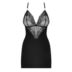 Obsessive 828-CHE-1 - haljina s remenima i tangama (crna)
