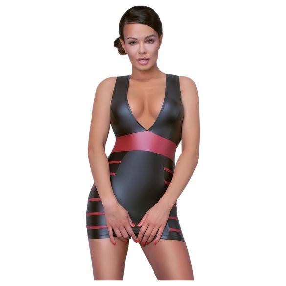 Cottelli Party - prugasta pripijena haljina (crna-crvena) - L