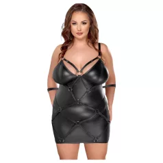 Cottelli Plus Size - haljina s lisicama - crna