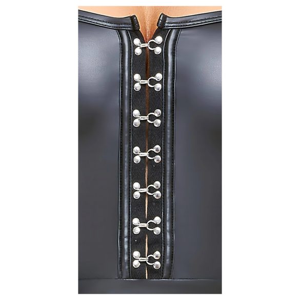 Cottelli - sjajna mini haljina s plisiranom suknjom - crna