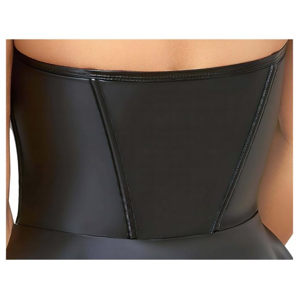 Cottelli - sjajna mini haljina s plisiranom suknjom - crna - M