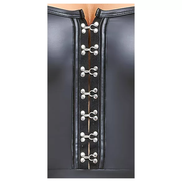 Cottelli - sjajna mini haljina s plisiranom suknjom - crna - L