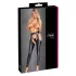 Cottelli - otvorene chaps hlače i tanga set (crna) - M