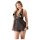 Cottelli Plus Size - lepršavi čipkasti babydoll (crni) - 3XL